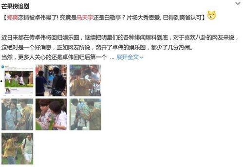 马天宇最新爆料视频,娱乐圈背后的惊人真相